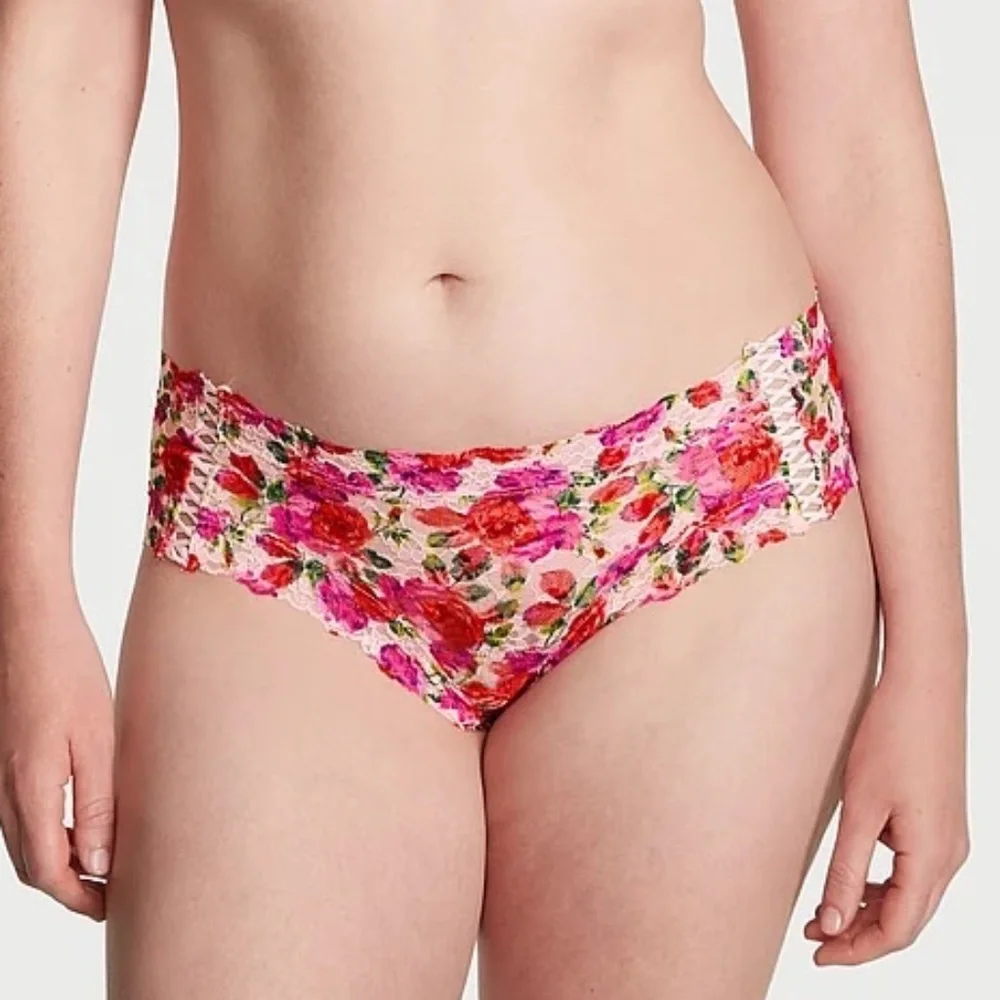 Victoria's Secret The Lacie Cheeky Panty Multi Floral Large NEW